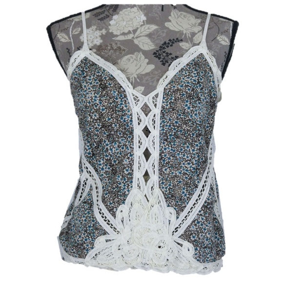 Anthropologie Tops - Anthropologie Pins and Needles Tank Top Sz Sm Boho